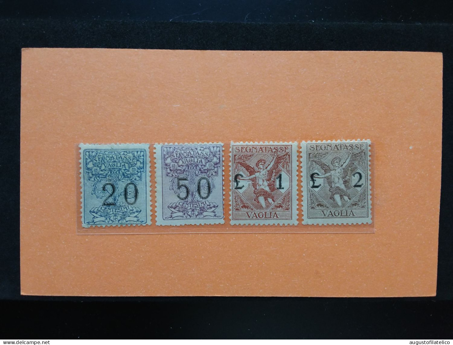 REGNO - Segnatasse Per Vaglia - Nn. 1-3-4 Nuovi * - N. 5 ** - Valore Sassone 480 Euro (sconto 95%) + Spese Postali - Postage Due