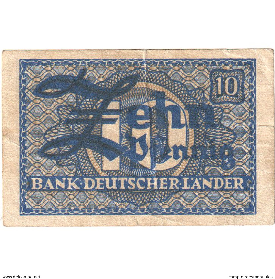 Billet, République Fédérale Allemande, 10 Pfennig, 1948, KM:12a, TTB - 10 Pfennig