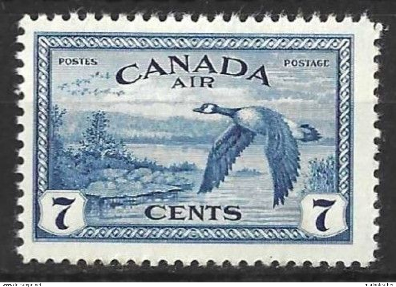 CANADA...KING GEORGE VI...(1936-52..)....." 1946.."....AIR....7c.....SG407.....MH... - Ungebraucht