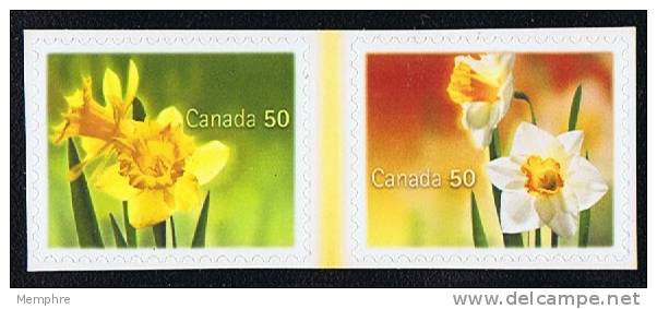 2005  Flowers  Daffodils  From Self-adhesive Booklet Sc 2092-3  Jonquilles - Neufs