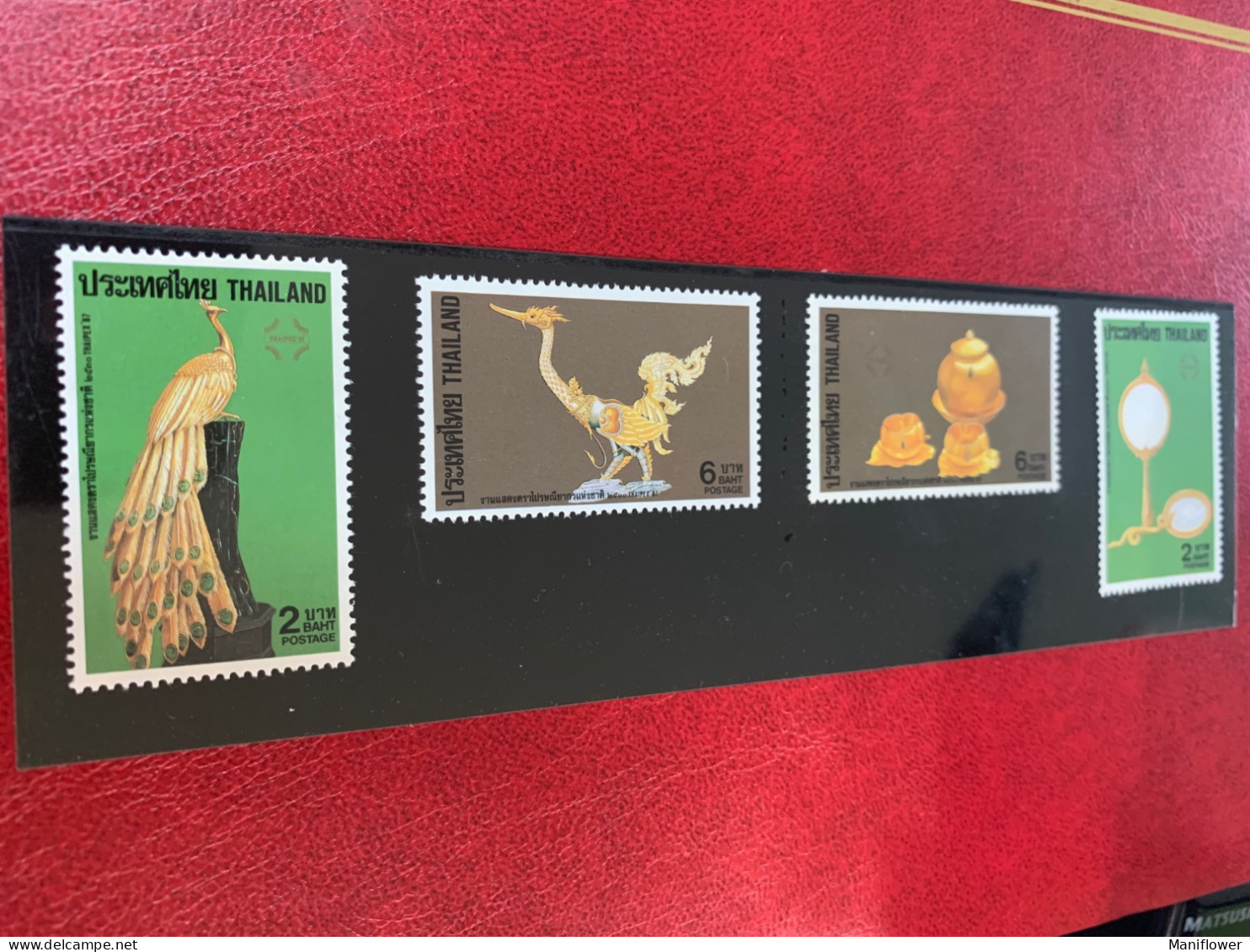 Thailand Stamp MNH 1987 Buddha Thaipex Birds Mirror - Cycling