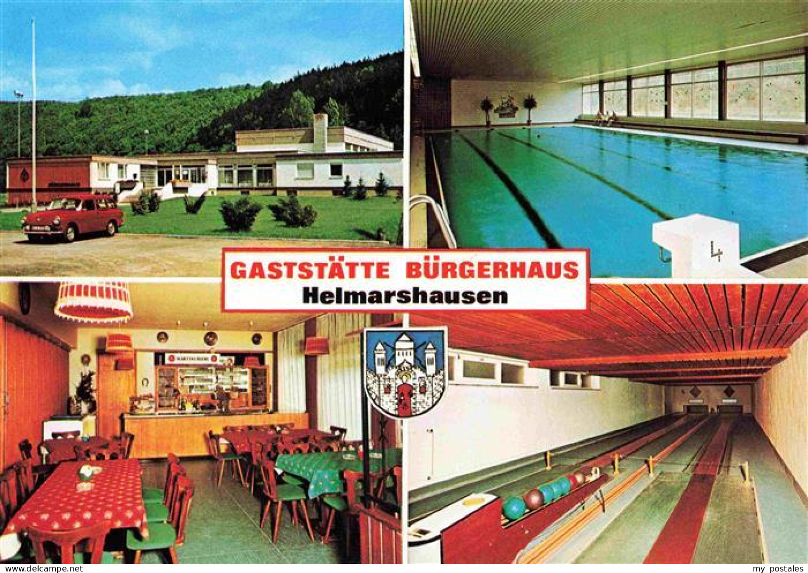 73964447 Helmarshausen Gaststaette Buergerhaus Hallenbad Kegelbahn - Bad Karlshafen