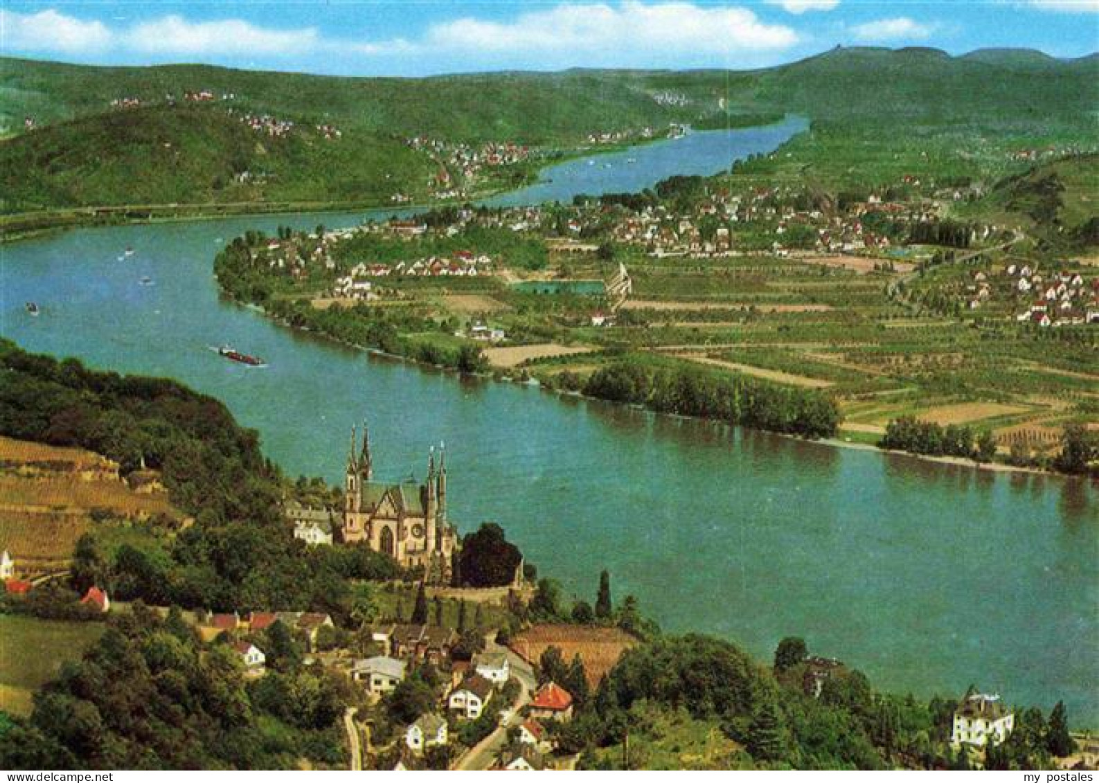 73964410 REMAGEN Panorama Siebengebirge Am Rhein Mit Apollinariskirche - Remagen