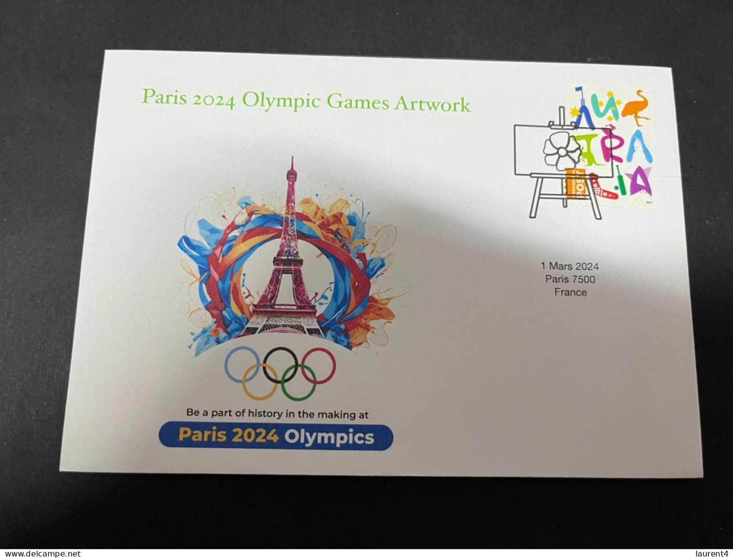 16-3-2024 (3 Y 14) Paris Olympic Games 2024 - 2 (of 12 Covers Series) (2 Covers) - Eté 2024 : Paris