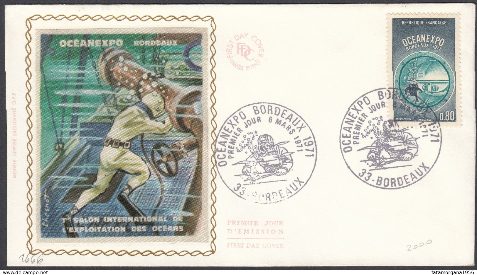 FRANCE - 1971 - Busta Commemorativa FDC Affrancata con Yvert 1666, Come Da Immagine. - Natura