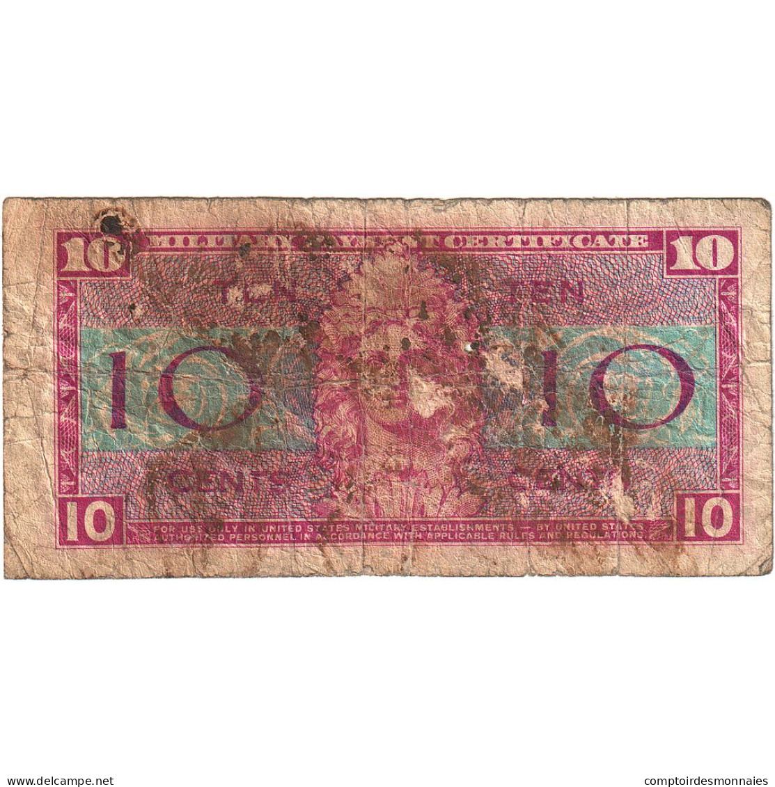 États-Unis, 10 Cents, TB - 1954-1958 - Series 521