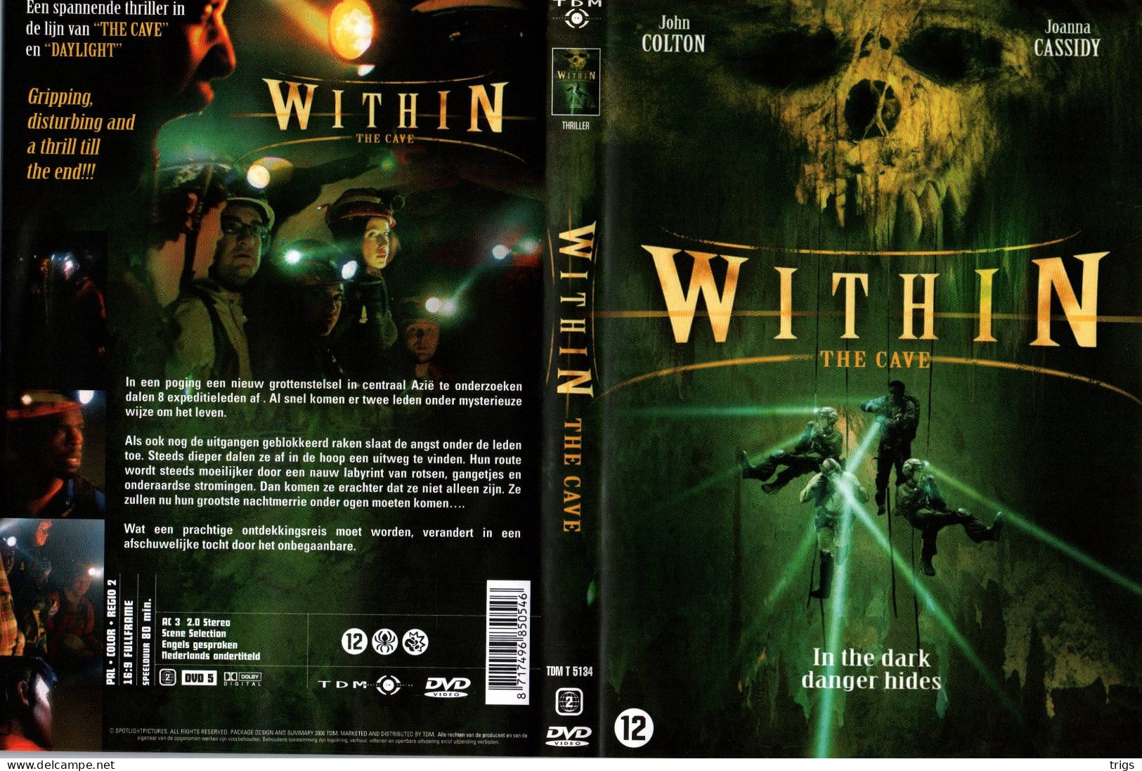 DVD - Within The Cave - Horror