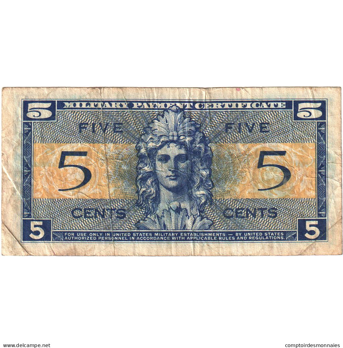 Billet, États-Unis, 5 Cents, Undated (1954), KM:M29a, TB - 1954-1958 - Serie 521