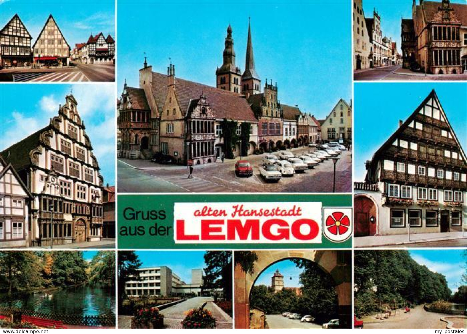 73924844 Lemgo Motive Stadtzentrum Hansestadt Fachwerkhaeuser Rathaus Historisch - Lemgo