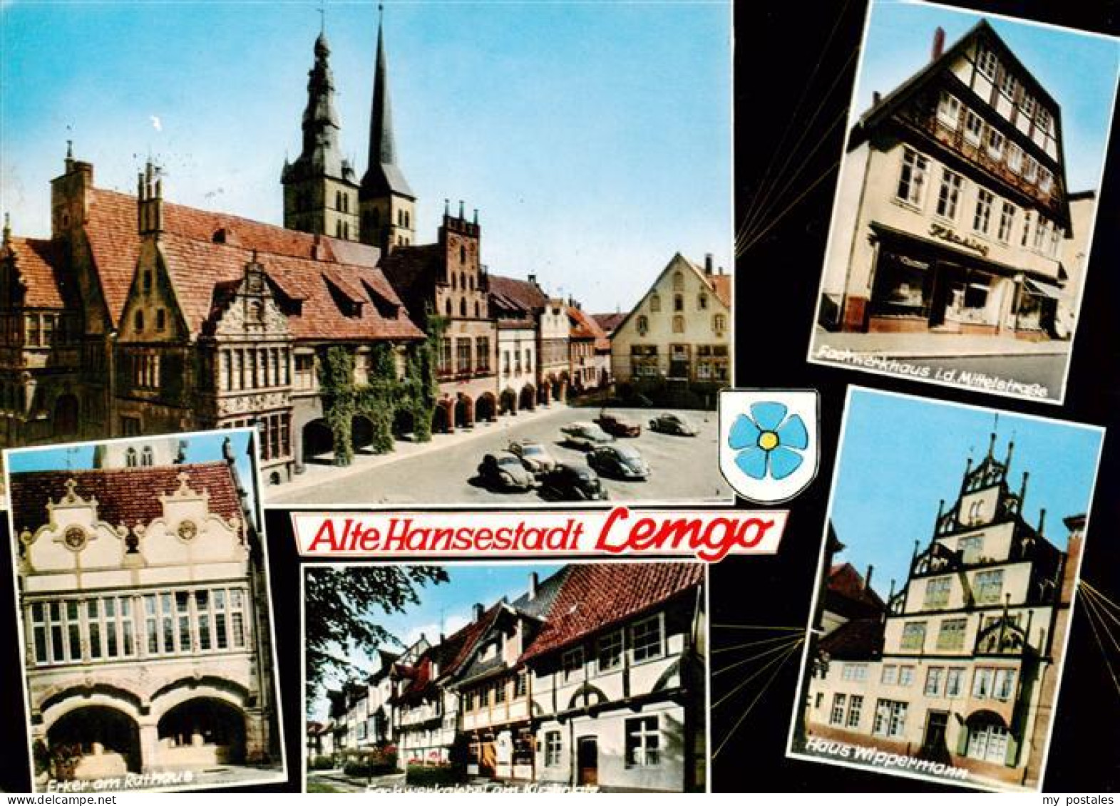 73924842 Lemgo Motive Stadtzentrum Hansestadt Fachwerkhaus Erker Am Rathaus Haus - Lemgo