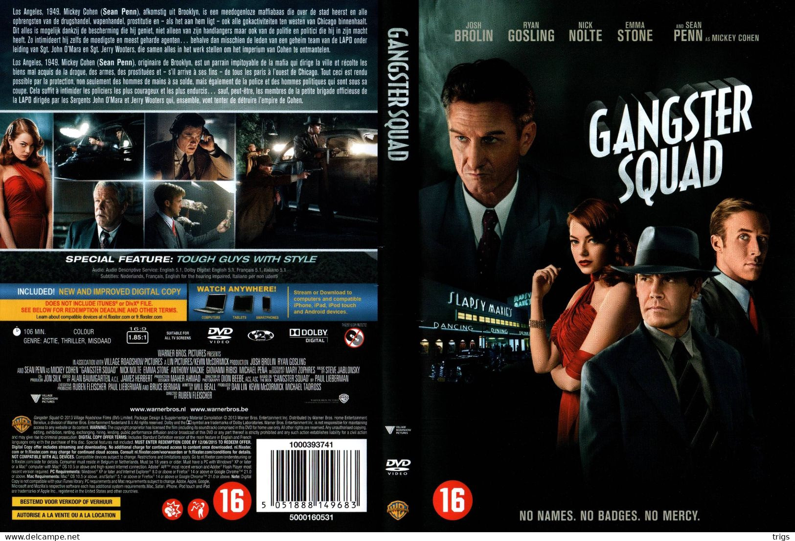 DVD - Gangster Squad - Policiers