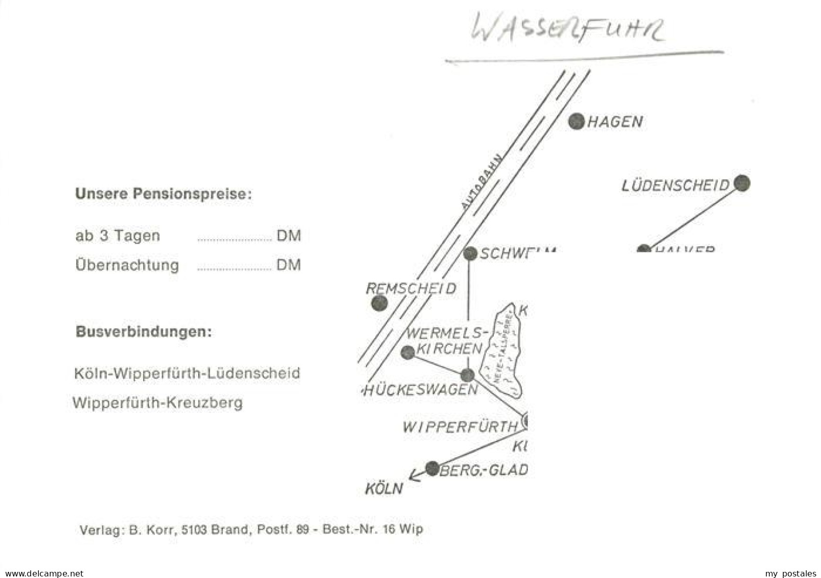 73924721 Wasserfuhr Gaststaette Pension Koppelberg Zimmer Gondelteich Silber Tal - Gummersbach