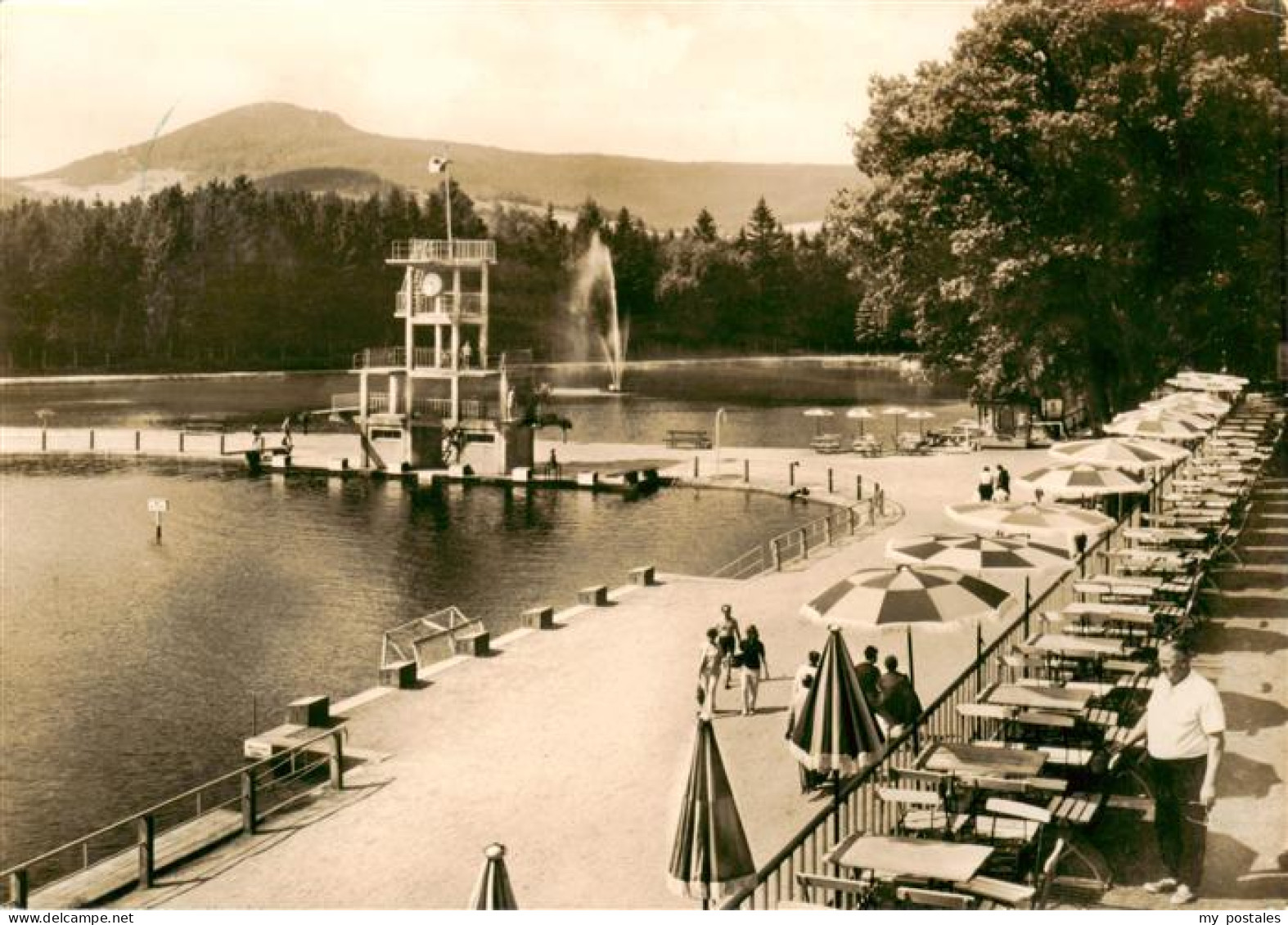 73883615 Grossschoenau Sachsen Freibad Mit Sprungturm Grossschoenau Sachsen - Grossschönau (Sachsen)