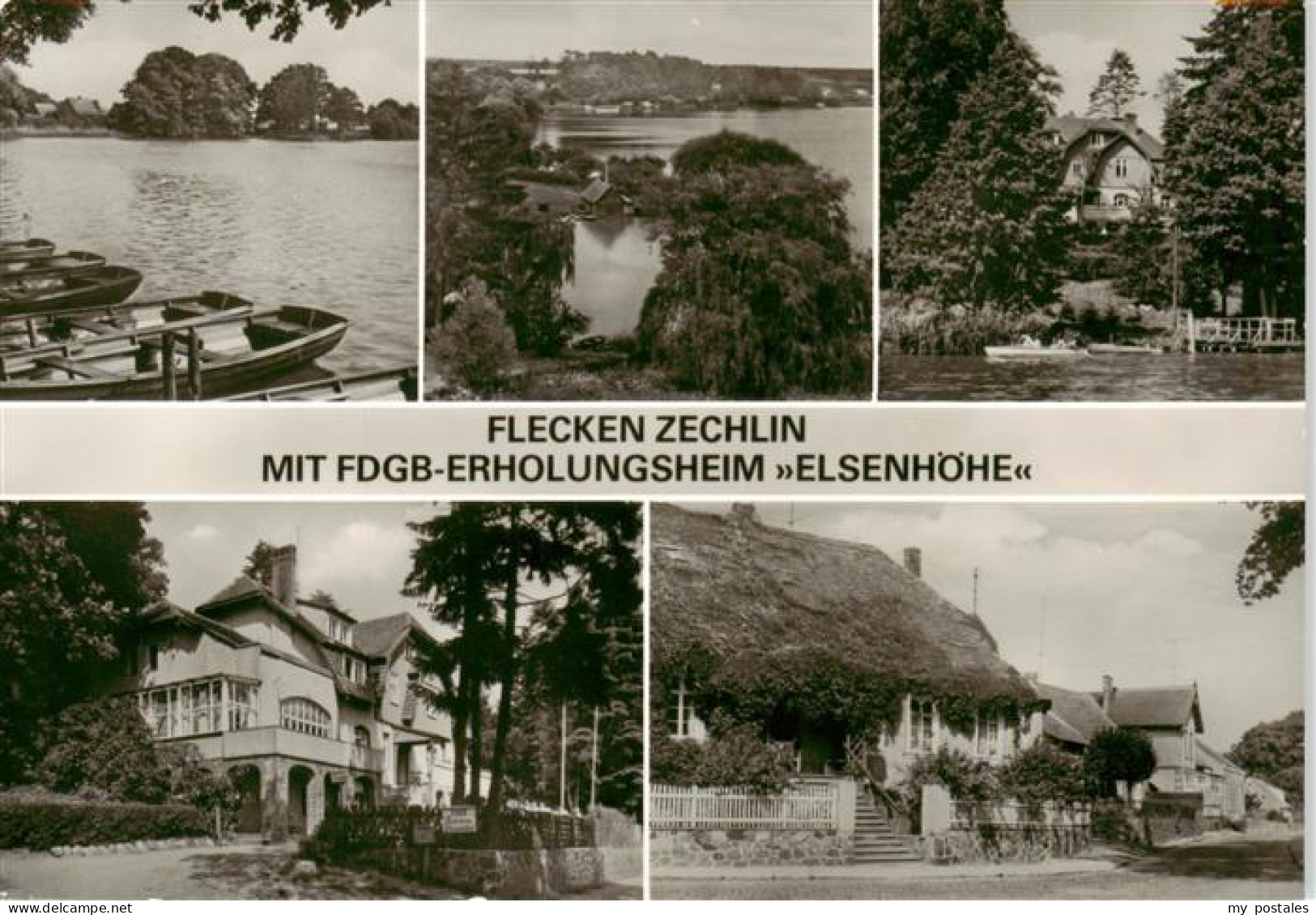 73883564 Flecken Zechlin Rheinsberg Bootspartien Mit FDGB Erholungsheim Elsenhoe - Zechlinerhütte