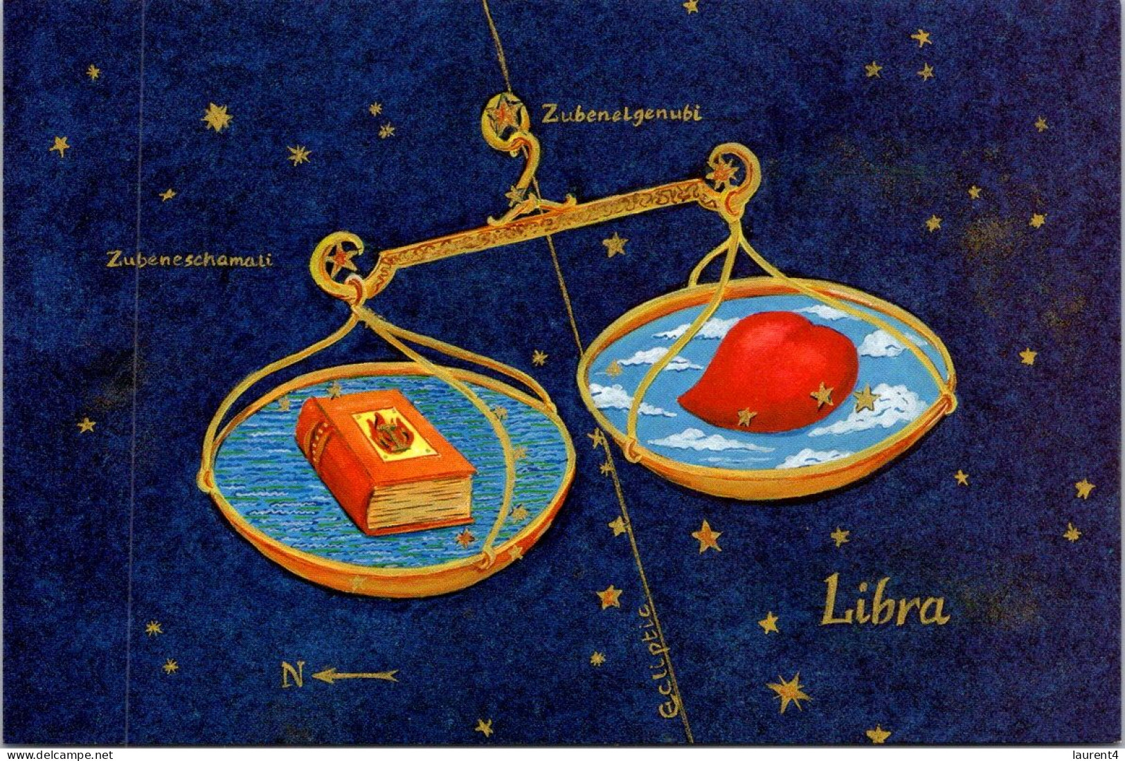 16-3-2024 (3 Y 15) Australia - Zodiac Sign - LIBRA (scale & Book) - Bibliotheken