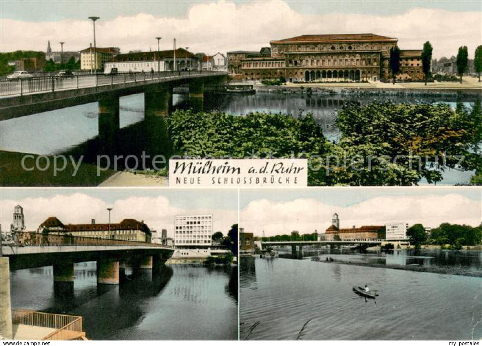 73777843 Muelheim Ruhr Neue Schlossbruecke Ruhrpartien Muelheim Ruhr - Mülheim A. D. Ruhr