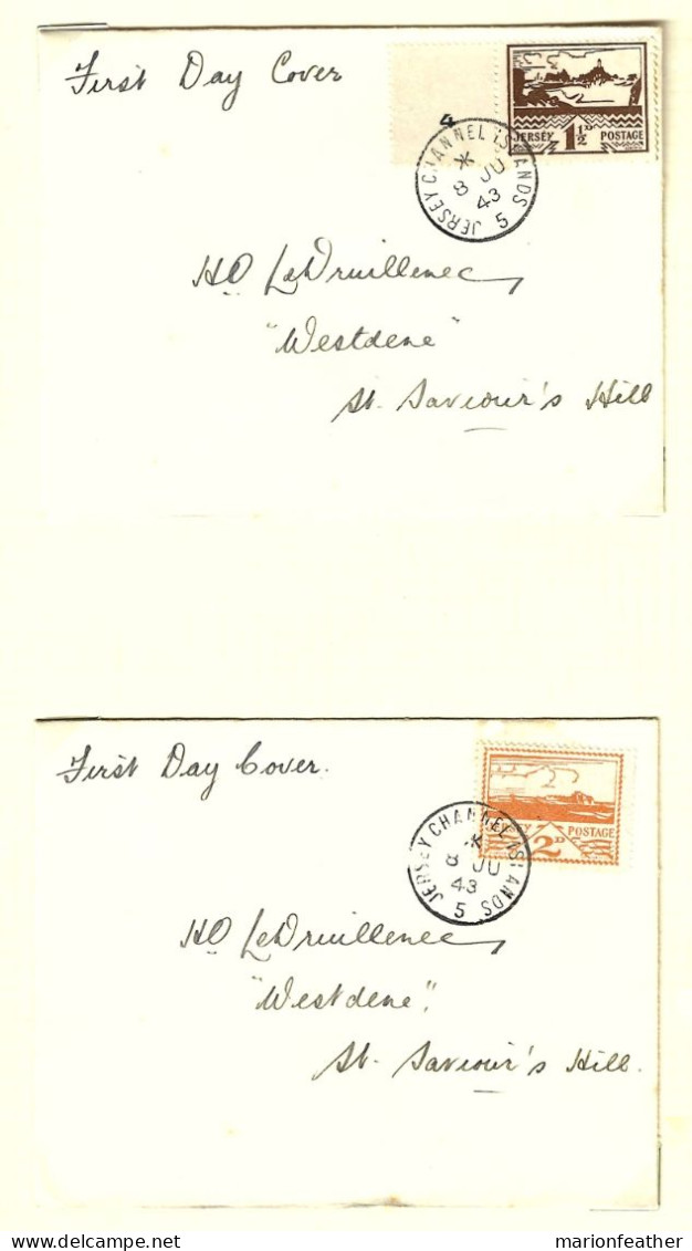 JERSEY...CHANNEL Is...KING GEORGE VI..(1910-36.)...POSTAL HISTORY...OCCUPATION..DISCRIPTION BELOW....COVERS..