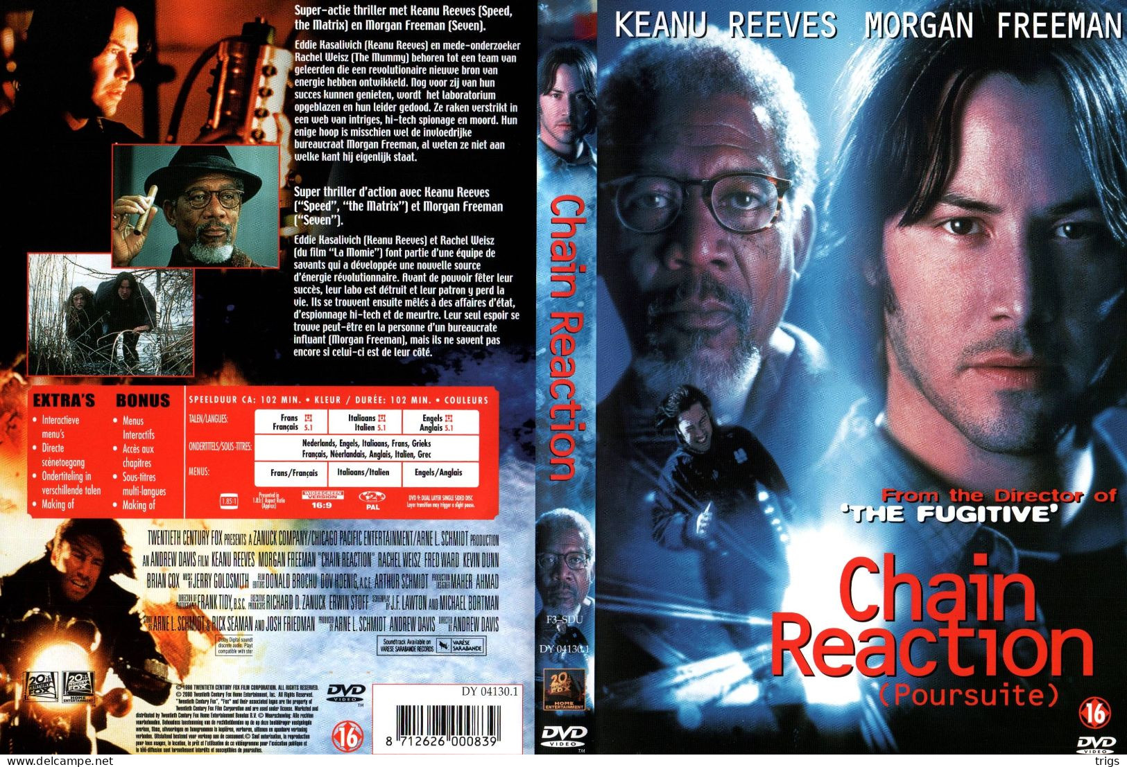 DVD - Chain Reaction - Politie & Thriller