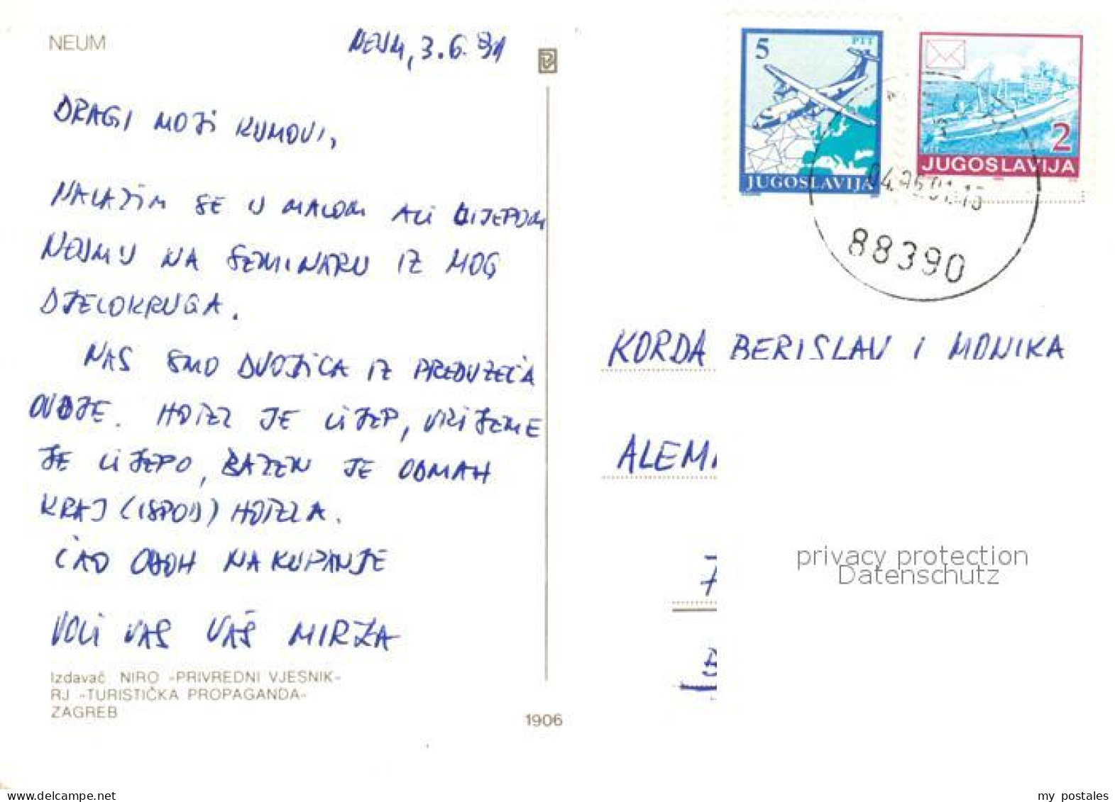 73530046 Neuma Bosnien Feriencenter Fliegeraufnahme Schwimmbad  - Bosnie-Herzegovine