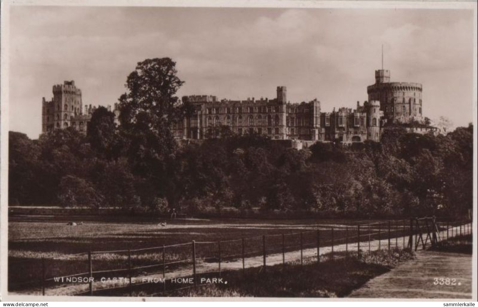 88084 - Grossbritannien - Windsor - Castle From Home Park - Ca. 1950 - Windsor Castle