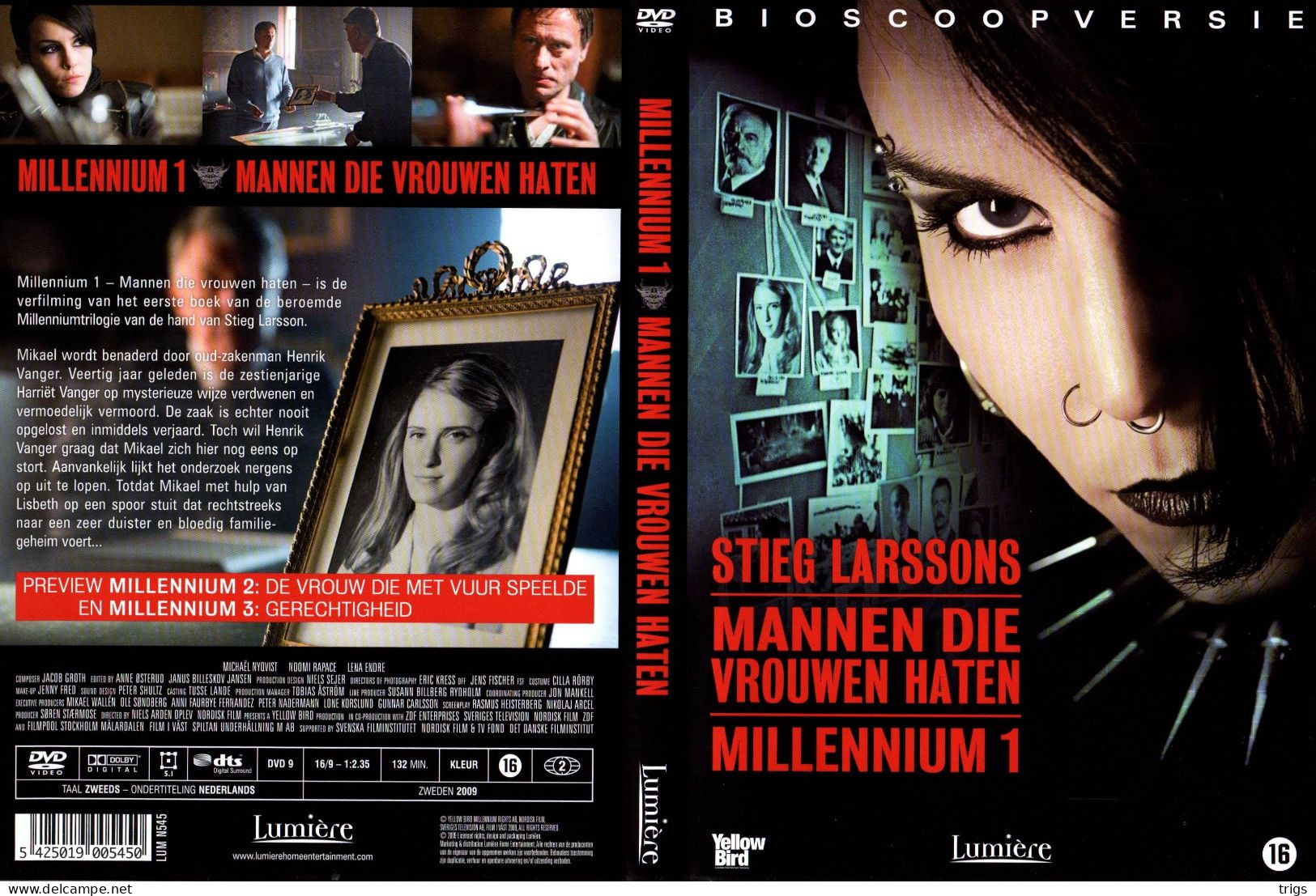 DVD - Millennium 1: Mannen Die Vrouwen Haten - Politie & Thriller