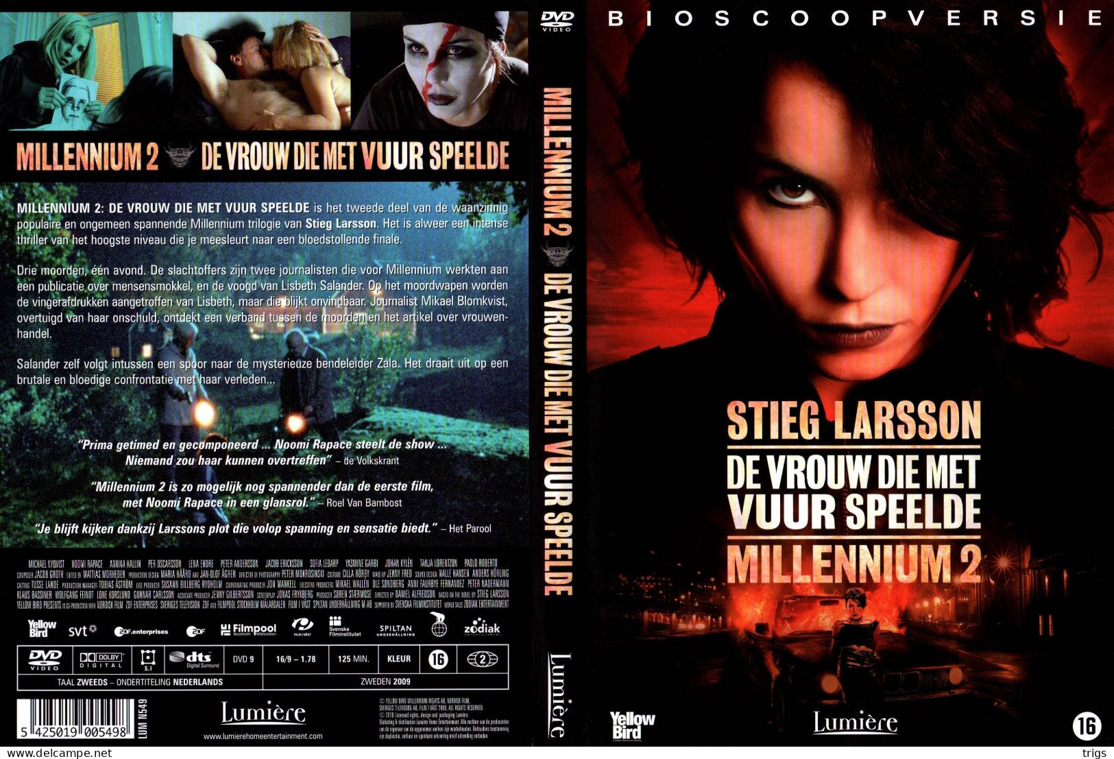 DVD - Millennium 2: De Vrouw Die Met Vuur Speelde - Krimis & Thriller