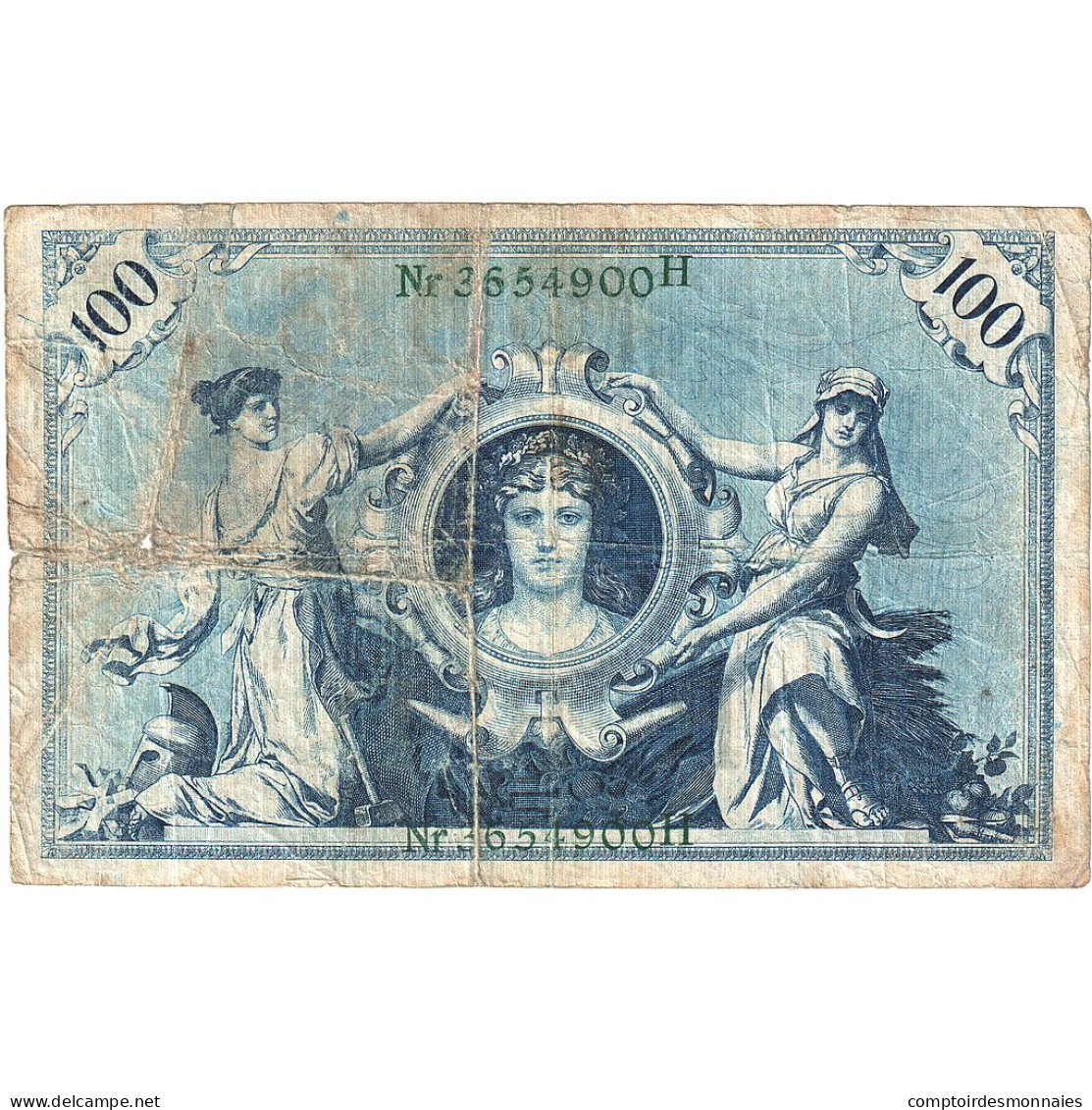 Billet, Allemagne, 100 Mark, 1908, 1908-02-07, KM:34, B - 100 Mark