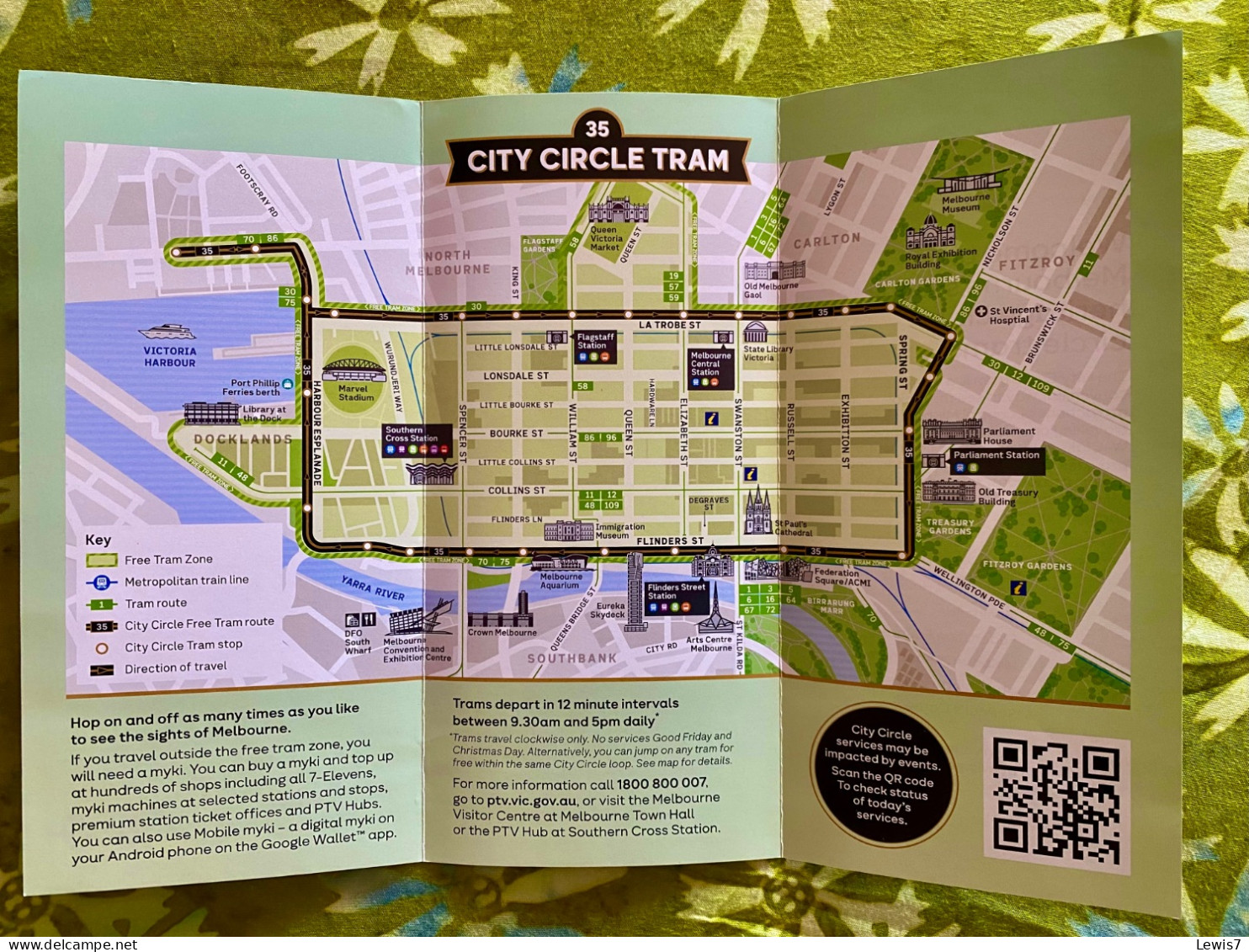 Brochure Melbourne Tramway - Australia - Chemin De Fer