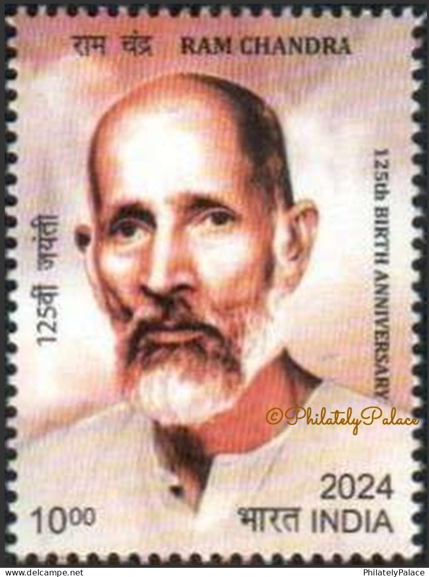 INDIA 2024 125th Birth Anniversary Ram Chandra,Meditation,Yoga,World Peace ,1v Stamp, MNH (**) Inde Indien - Ungebraucht