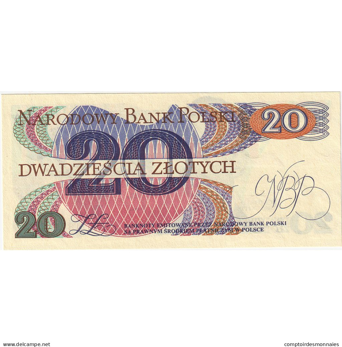 Billet, Pologne, 20 Zlotych, 1982, 1982-06-01, KM:149a, NEUF - Polen