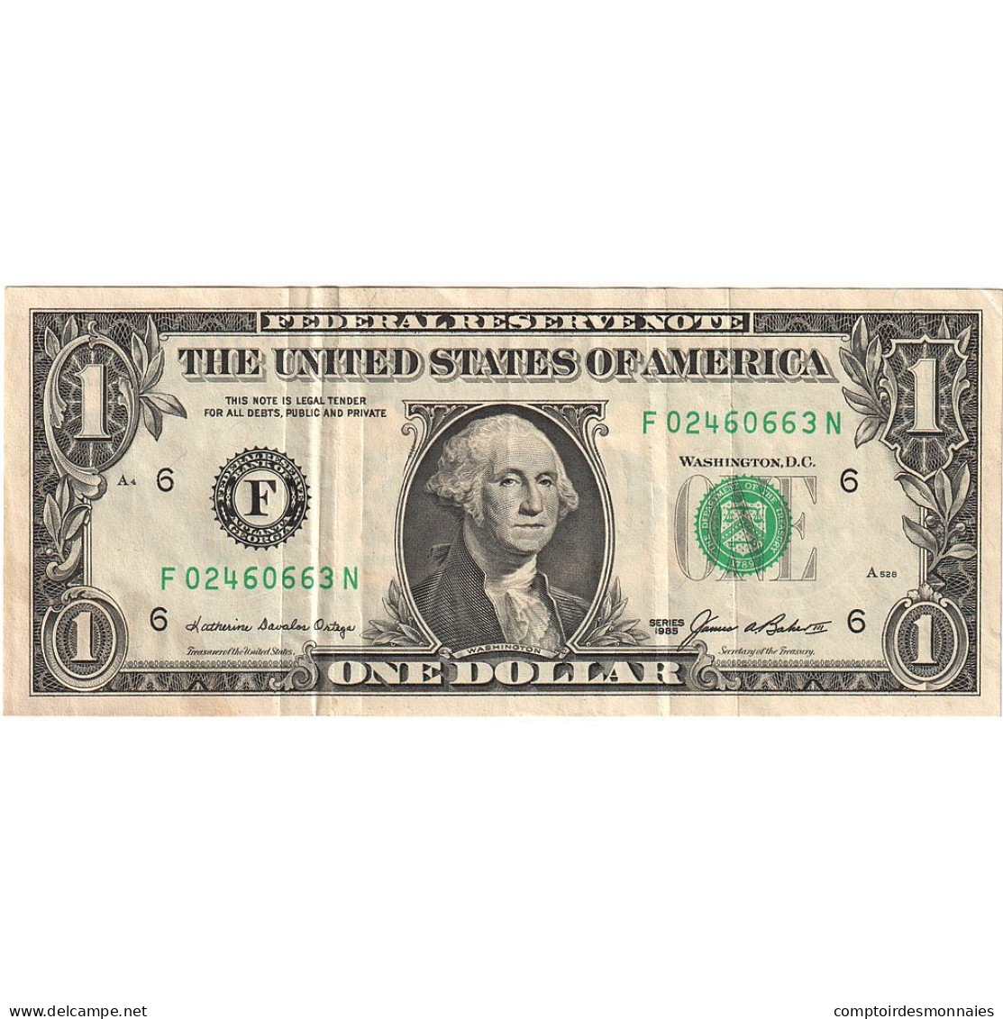 Billet, États-Unis, One Dollar, 1985, 1985, KM:3705, SUP - Billetes De La Reserva Federal (1928-...)