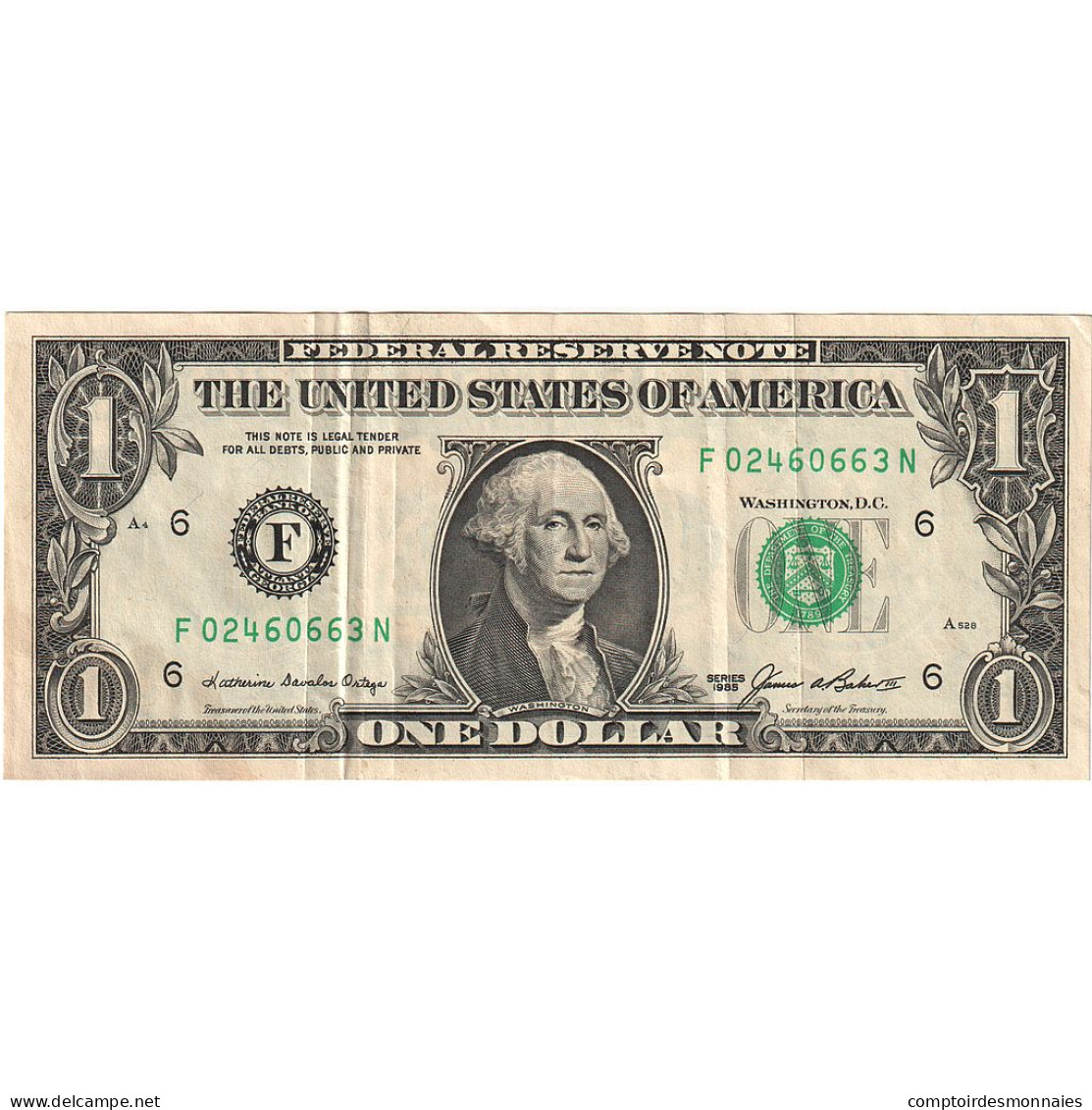 Billet, États-Unis, One Dollar, 1985, 1985, KM:3705, SUP - Federal Reserve (1928-...)