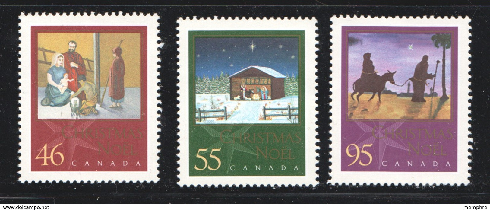 2000 Christmas Issue: Nativity  Sc 1873-5  MNH - Nuevos