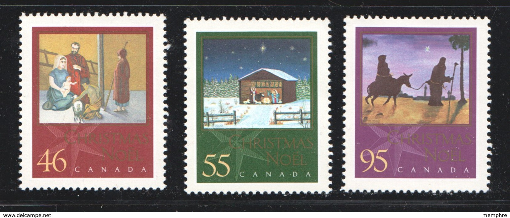 2000 Christmas Issue: Nativity  Sc 1873-5  MNH - Neufs