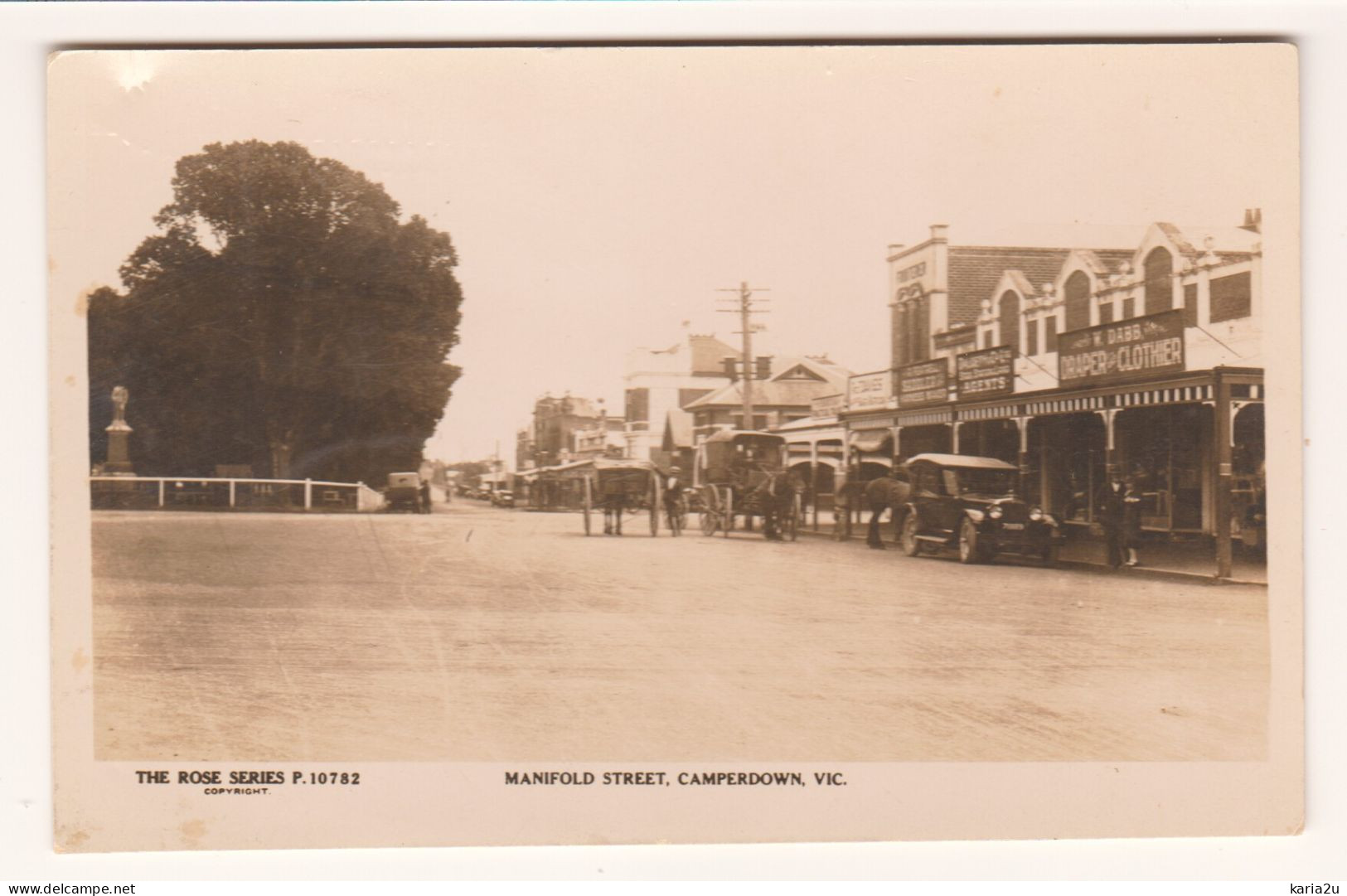 Camperdown, Manifold Street, Victoria, Australia, Old Postcard - Otros & Sin Clasificación
