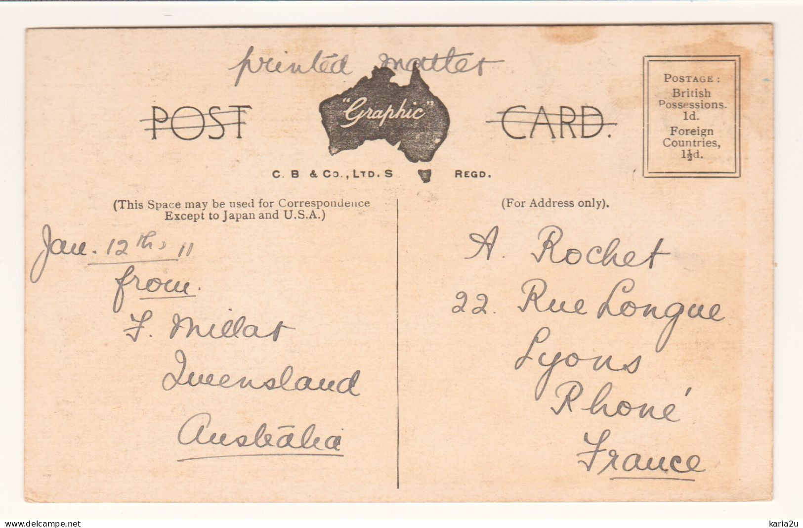 Warwick, Town Hall, Queensland, Australia, Old Postcard - Autres & Non Classés