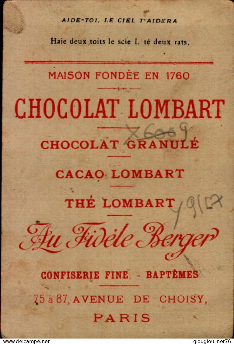 CHROMO.. CHOCOLAT LOMBART..REBUS - Lombart