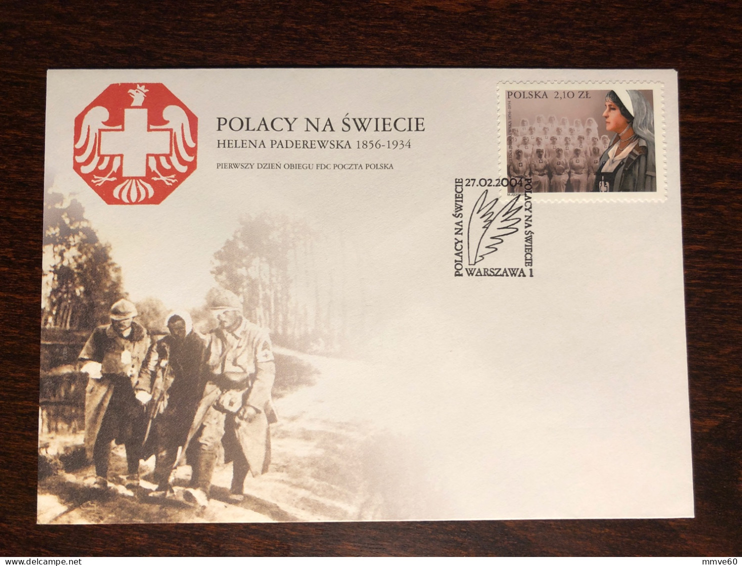 POLAND FDC COVER 2004 YEAR RED CROSS NURSES HEALTH MEDICINE STAMPS - FDC