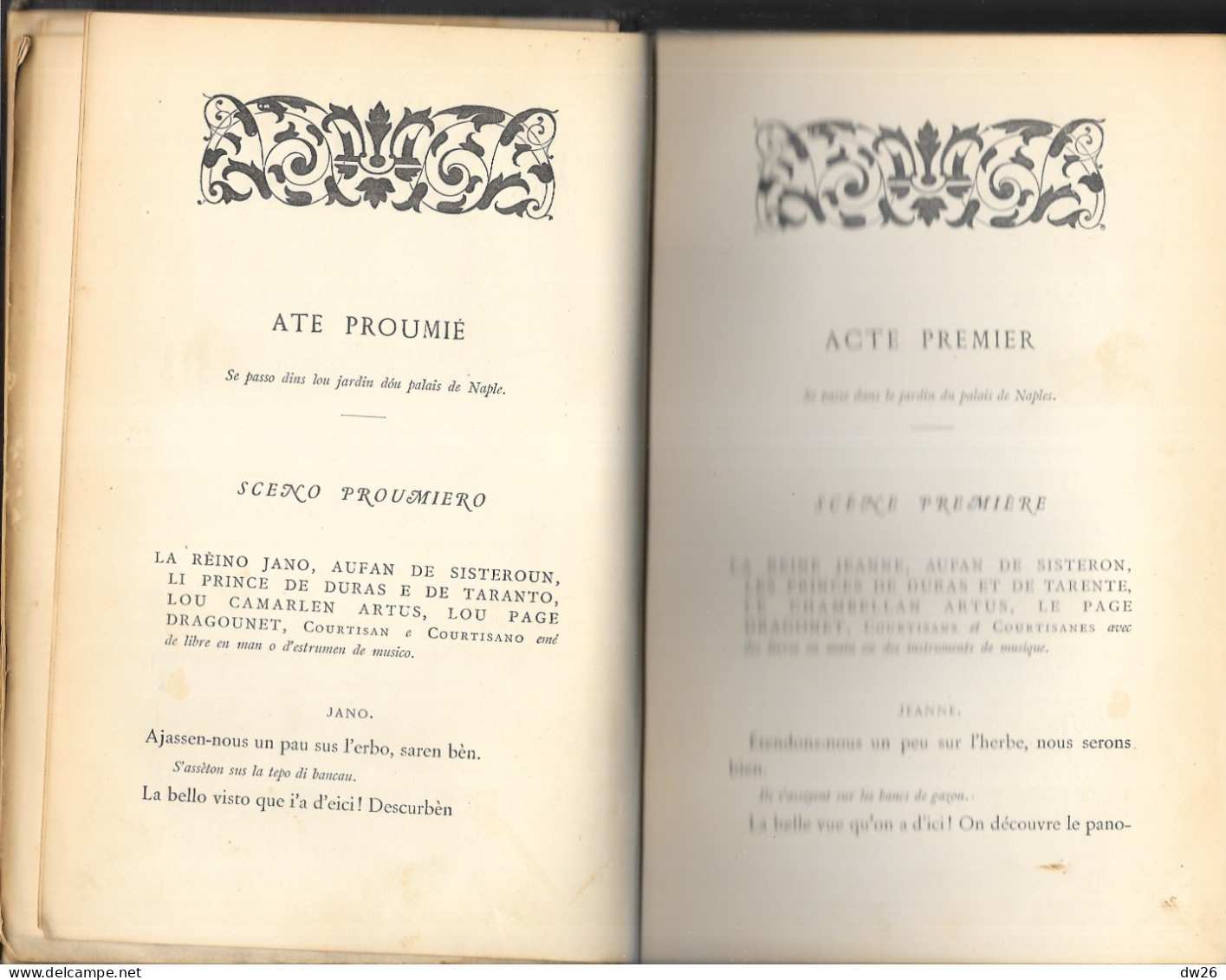 La Reino Jano (La Reine Jeanne) Tragédie Provençale En Cinq Actes (en Langue D'Oc Et Français) Frédéric Mistral 1890 - French Authors