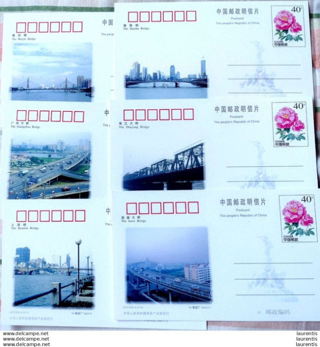 D662. Bridges - Ponts - China X10 Unused - Postal Stationery - 4,85 - Bruggen