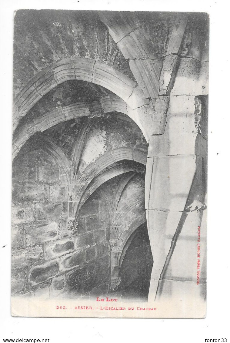 ASSIER - 46 -  L'Escalier Du Chateau - TOUL 4 - - Assier