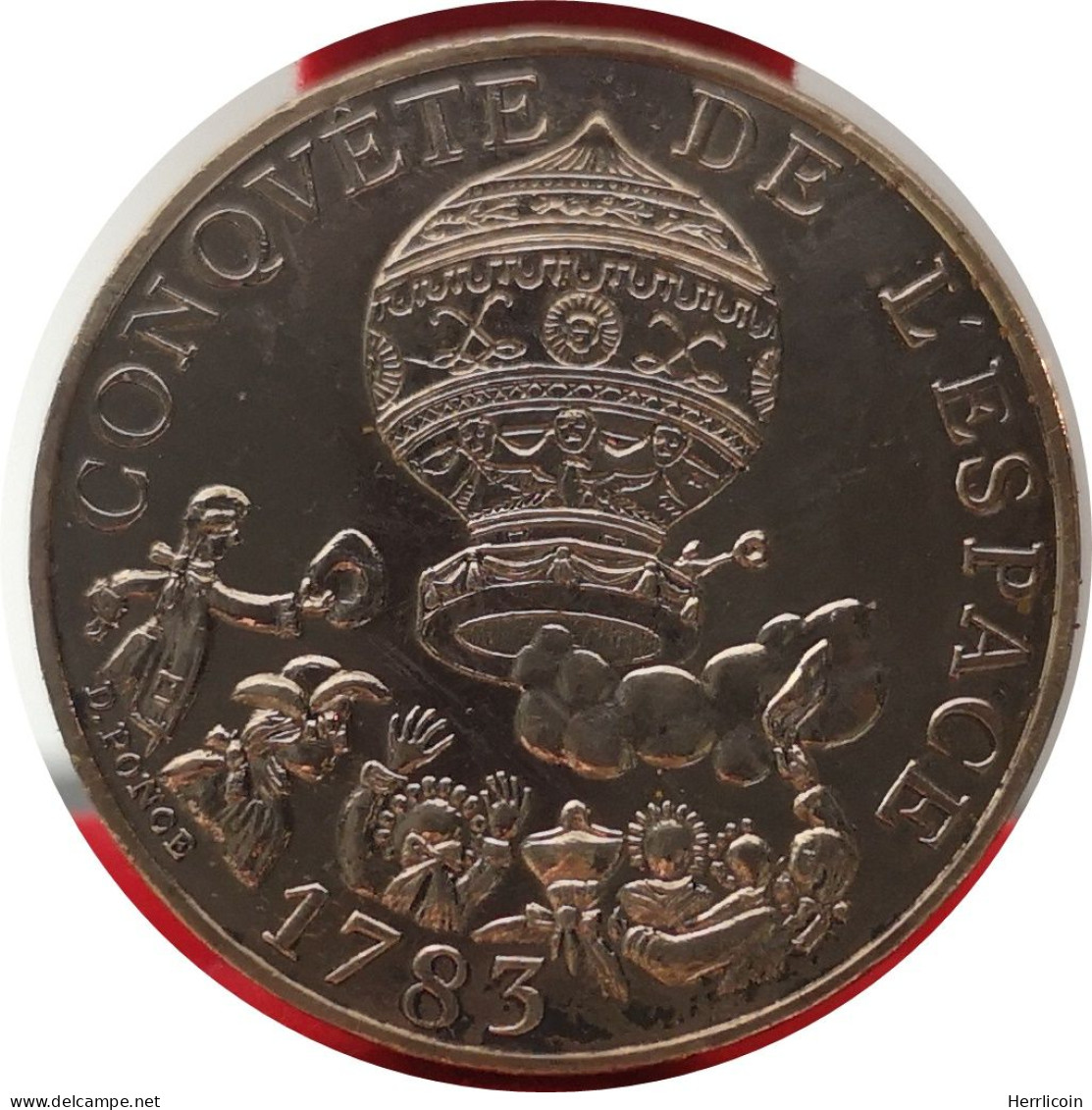Monnaie France - 1983 Tranche A - 10 Francs Conquête De L'Espace - Conmemorativos