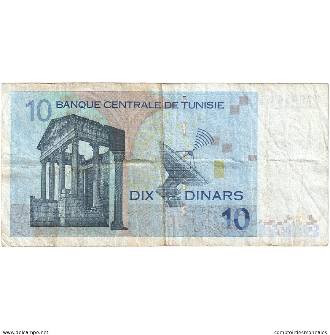 Billet, Tunisie, 10 Dinars, 2005, 2005-11-07, KM:90, TB - Tusesië