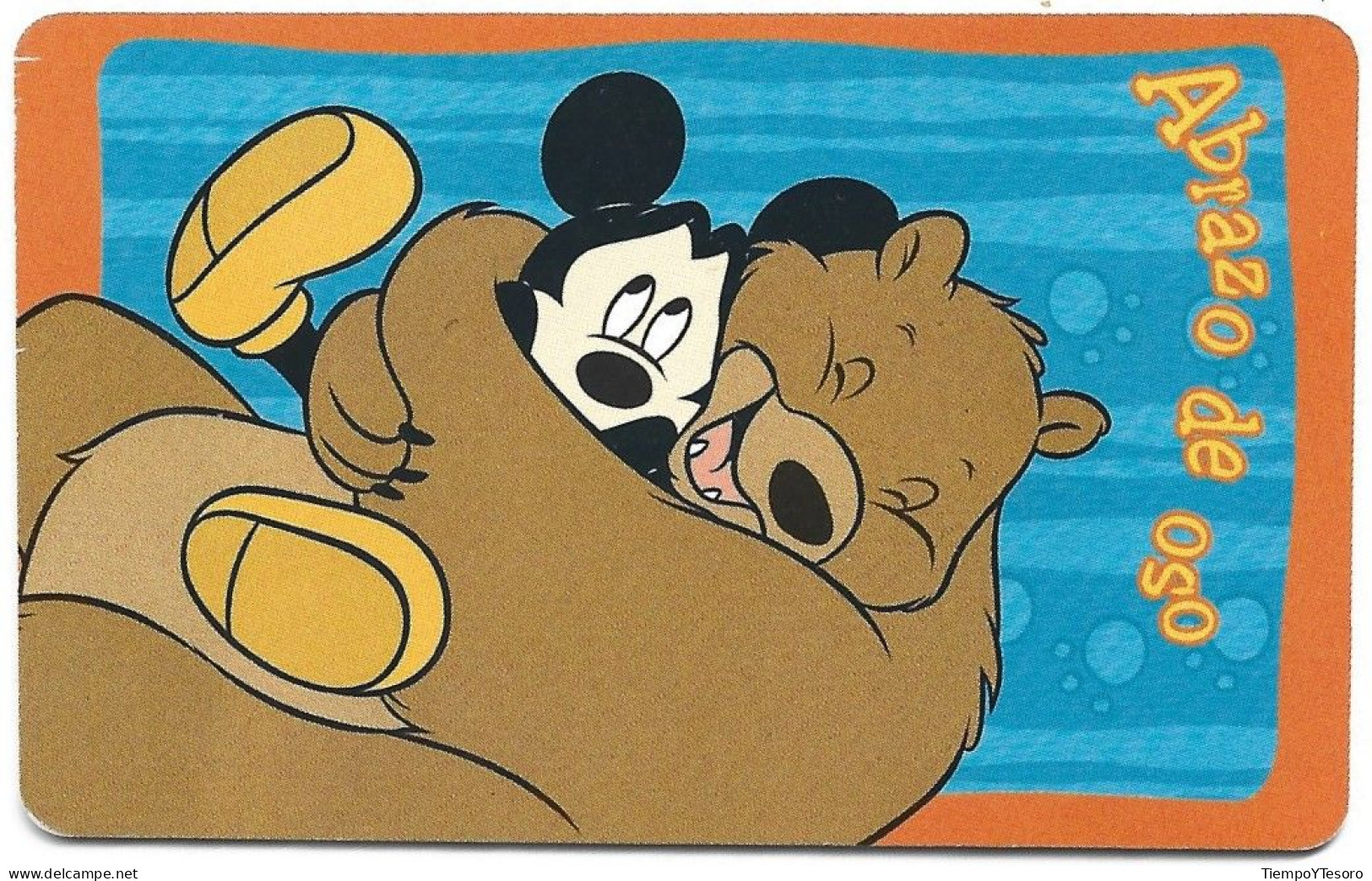 Phonecard - Mickey Mouse, Bear Hug, N°1340 - Werbung