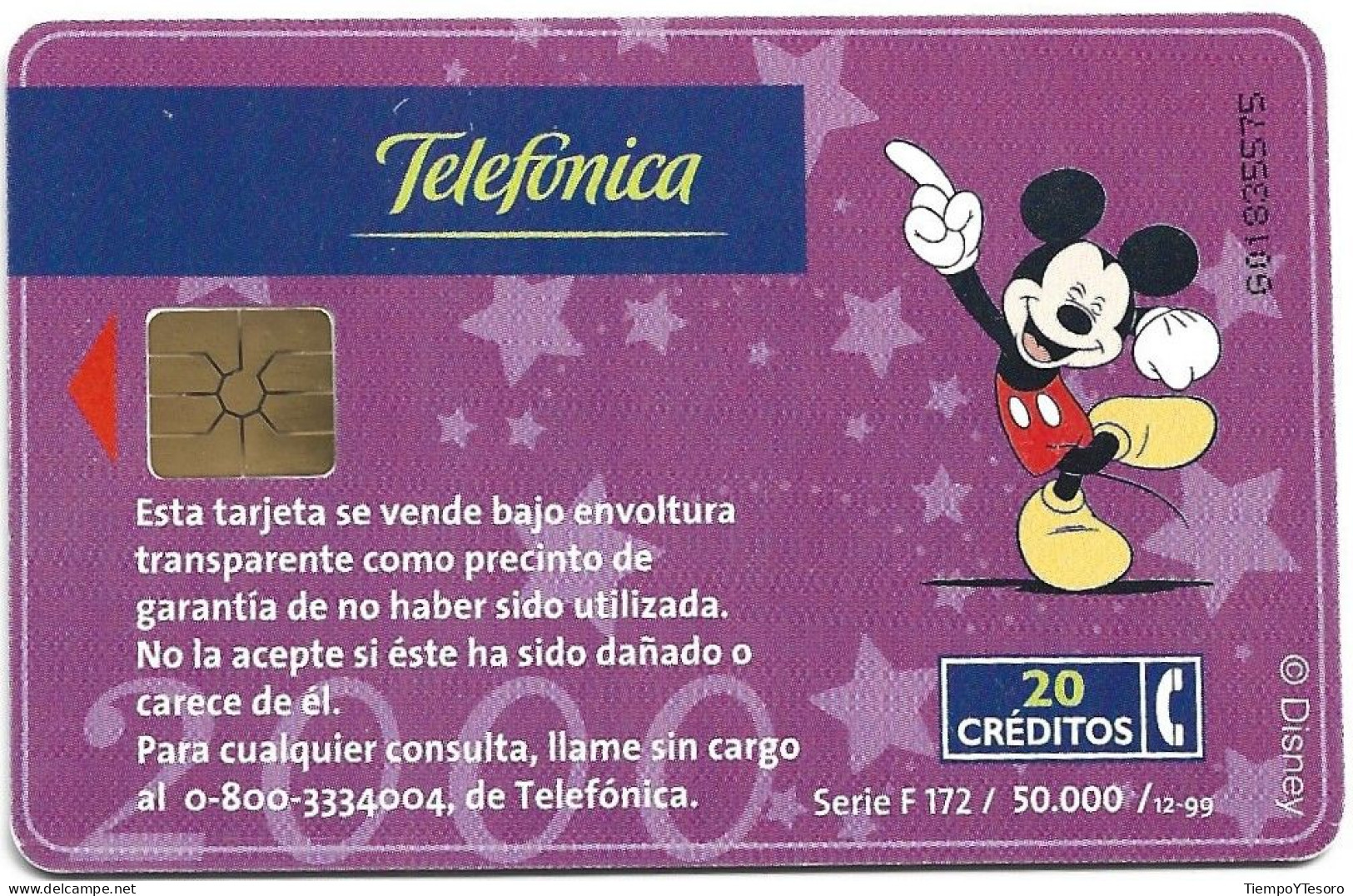 Phonecard - Disney World, N°1341 - Reclame