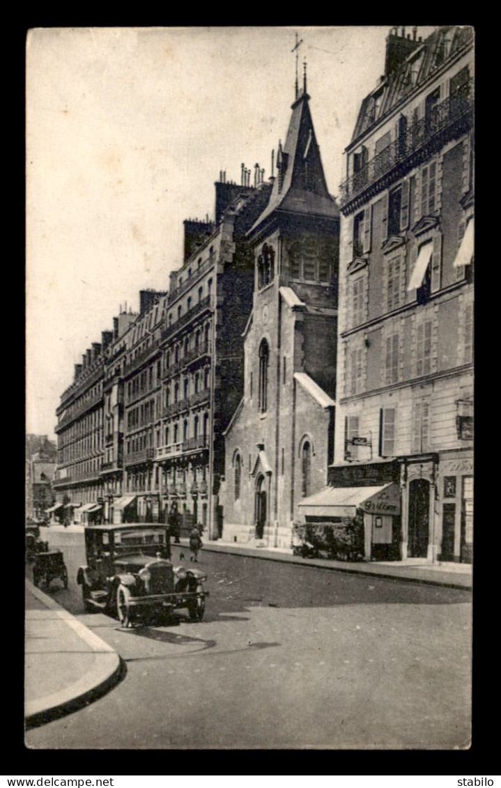 75 - PARIS 17EME - RUE BREMONTIER - EGLISE ST-FRANCOIS DE SALLE - AUTOMOBILE ANCIENNE - Arrondissement: 17