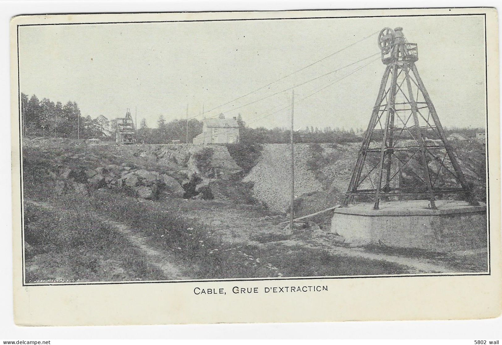 SPRIMONT-FLORZE : Cable, Grue D'extraction De La Carrière - Sprimont