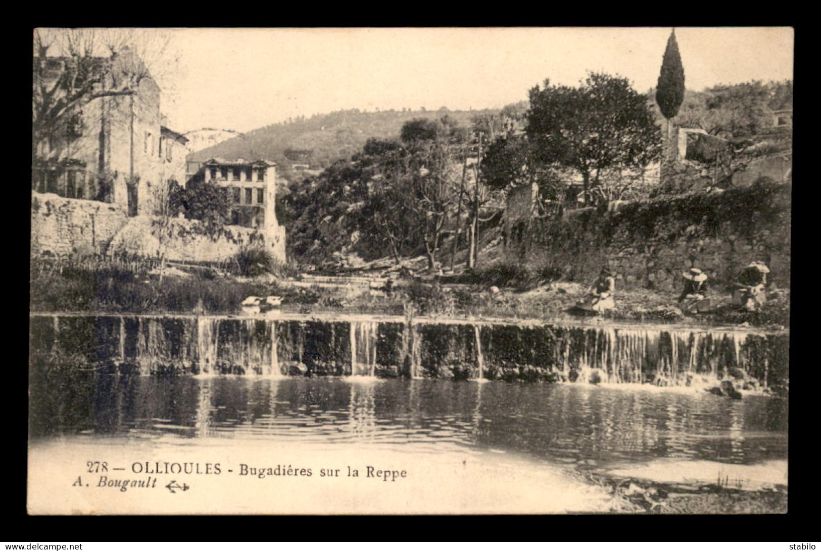 83 - OLLIOULES - BUGADIERES SUR LA REPPE - LAVANDIERES - LAVEUSES - LESSIVE - Ollioules