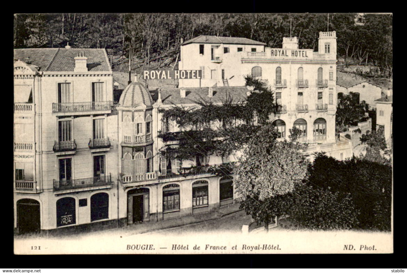 ALGERIE - BOUGIE - HOTEL DE FRANCE ET ROYAL HOTEL - Bejaia (Bougie)