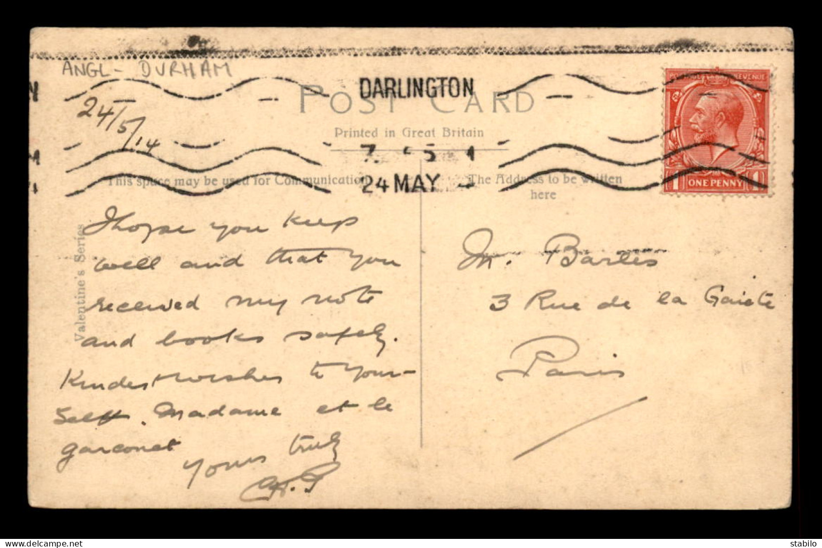 ROYAUME-UNI - ANGLETERRE - DARLINGTON - HIGH ROW - Otros & Sin Clasificación